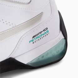 Puma White Mercedes AMG Petronas Kart Cat Mid LQDCELL Men's Motorsport Shoes