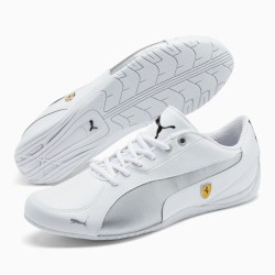 Puma White Scuderia Ferrari Drift Cat 5 NM Men's Shoes
