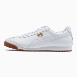 Puma White Roma Classic Gum Men's Sneakers