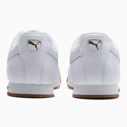 Puma White Roma Classic Gum Men's Sneakers
