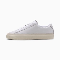 Puma White Basket Trim PRM Sneakers