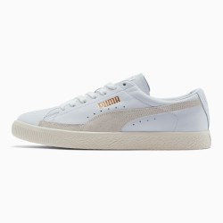 Puma White Basket 90680 Lux Men's Sneakers