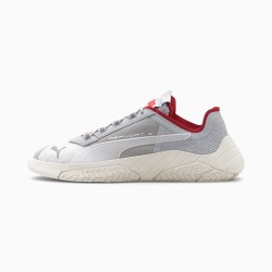 Puma White Replicat-X Suede Tech Men's Motorsport Shoes