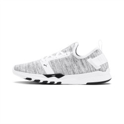 Puma White IGNITE Contender Knit Men's Running Shoes