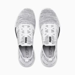 Puma White IGNITE Contender Knit Men's Running Shoes