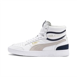 Puma White Ralph Sampson Mid OG Sneakers