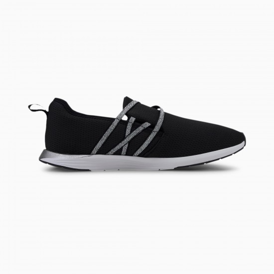 Puma Black Ella Ballet Metallic Women's Slip-On Shoes Puma Black Ella Ballet Metallic Women's Slip-On Shoes