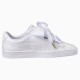 Puma Basket Heart Patent Women's Sneakers White Puma Basket Heart Patent Women's Sneakers White