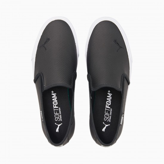 Puma Bari Cat Women's Slip On Shoes Black Puma Bari Cat Women's Slip On Shoes Black